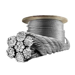 CABLE DE ACERO 1/4"Ø TIPO BOA GALVANIZADO (ML) - IMPORT